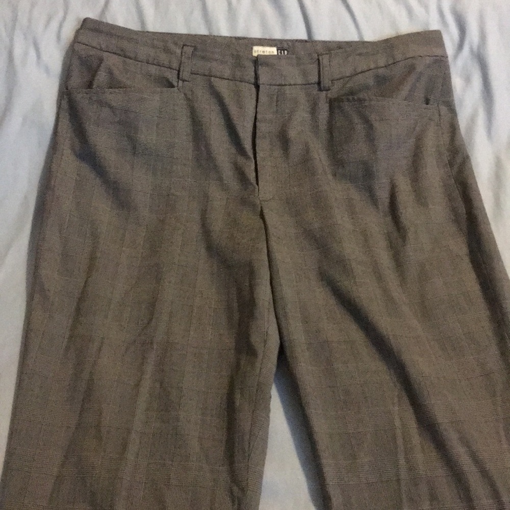 GAP black and white plaid trouser pants